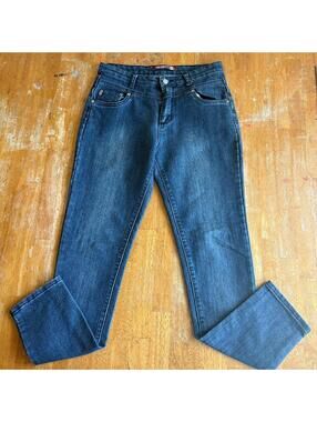 Skinny Jeans Stretch Denim Dark Wash Red Pony Tag 9 Fits Like 29X30 Slim Taper